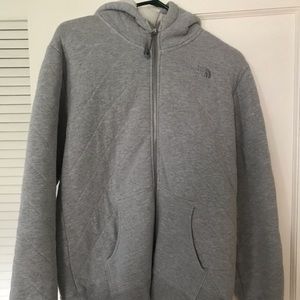 North Face quilted Sherpa hoodie